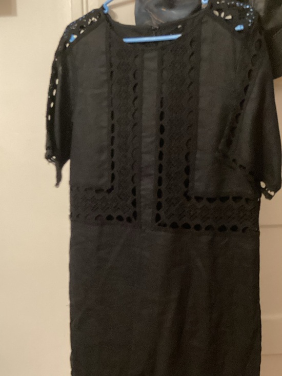 Ann Taylor Dresses & Skirts - Ann Taylor Black Mini Dress with Eyelet Cutouts
